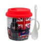 London Print Travel Cup & Spoon Set 