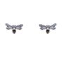 Silver Clear CZ Dragonfly Stud Earrings (£3.50 Each)