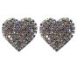 Diamante Heart Earrings (£1.20 per pair)