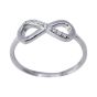 Silver Clear CZ Infinity Ring (£3.25 Each)