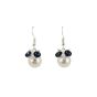 Venetti Diamante & Pearl Owl Drop Earrings (95p Each)