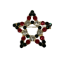 Venetti Diamante Christmas Star Brooch