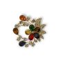 Flower Crystal Brooch (£1.40 Each)