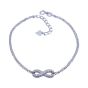 Silver Clear CZ Infinity Bracelet (£5.10 Each)