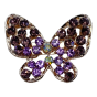 Ladies Crystal Butterfly Brooch (£0.75 p Each )