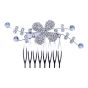 Diamante Flower Comb (£1.80 Each)