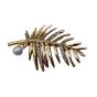 Ladies Gold Colour Plated Leaf Brooch (£1.10 Each )