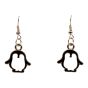 Venetti Enamelled Penguin Pierced Drop Earrings (£0.40 per pair)