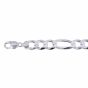 Silver 13.5mm Super Flat Figaro Chain