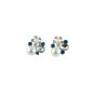 Venetti Diamante & Pearl Flower Stud Earrings (95p Each)