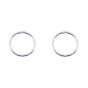 Silver 12mm Plain Hinged Sleeper Earrings (£2.30 per pair)