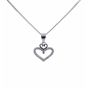 Silver Clear CZ Heart Pendant (£4.70 Each)