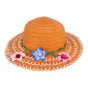 Girls Raffia Flower Summer Hats (£1.50 Each)