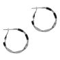 Diamond cut 3cm Hoop Earrings (£0.30p per pair)