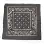 Grey Cotton Paisley Bandana -(£0.50 Approx )