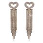 Diamante Pierced Heart Drop Earrings (£2.40 per pair)