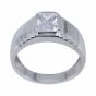 Silver Clear CZ Gents Ring (£9.95 Each)