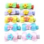Girls bow Concord With Daisy Centre Clip -(0.30 Per Pair )