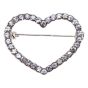 Diamante Heart Brooch (£1.20 Each)