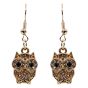 Venetti Diamante Owl Pierced Drop Earrings (£0.50p per pair)