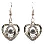 Venetti Diamante Heart Pierced Drop Earrings (£0.50 per pair)