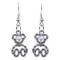 Venetti Diamante & Pearl Teddy Pierced Drop Earrings (£0.50 per pair)