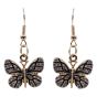 Venetti Diamante Butterfly Pierced Drop Earrings (£0.50p per pair)