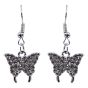 Venetti Diamante Butterfly Pierced Drop Earrings (£0.50p per pair)