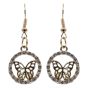 Venetti Diamante Butterfly Pierced Drop Earrings (£0.50p per pair)