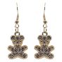 Venetti Diamante Teddy Pierced Drop Earrings (£0.50p per pair)