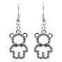 Venetti Diamante Teddy Pierced Drop Earrings (£0.50p per pair)