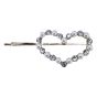 Diamante & Pearl Heart Hair Slide (£0.50p Each)