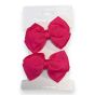 Girls plain grosgrain ribbon bow ponios.
