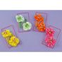 Assorted Neon Butterfly Flower Bendies (30p per pair)