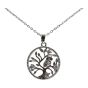 High quality, Tree of life and owl design pendant with genuine Clear crystal stones.
Rhodium colour plated, coated on top of Copper base metal.
