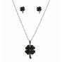 Stainless Steel Clover Pendant and Pierced Stud Earring Set (£1.80 Each)