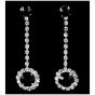 Diamante Pierced Drop Earrings (£1.10 Per Pair)
