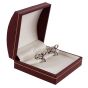 Burgundy Leatherette Elsinore Clip-Earring Box (£1.25 Each)