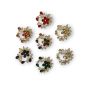 Flower Crystal Brooch (£1.40 Each)