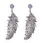 Venetti Diamante Feather Drop Earrings (£1.00 Each)