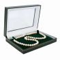 Green Charlotte Leatherette Necklace Box
