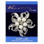 Venetti Diamante & Pearl Flower Scarf Clip (65p Each)