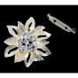 Venetti Diamante Flower Scarf Clip (65p Each)