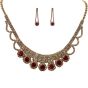 Venetti Diamante Necklace & Pierced Drop Earring Set