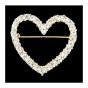 Venetti Diamante Heart Brooch (£1.20 Each)