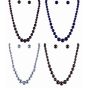 Venetti Glass Pearl Necklace & Stud Earrings Set (£1.25 Each)