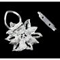 Venetti Diamante & Pearl Flower Scarf Clip (65p Each)