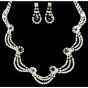 Diamante Necklace and Earring Set