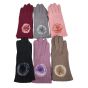 Ladies Winter Touch Screen Gloves With Pompom ( £2.20 per pair)