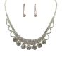 Venetti Diamante Necklace & Pierced Drop Earring Set